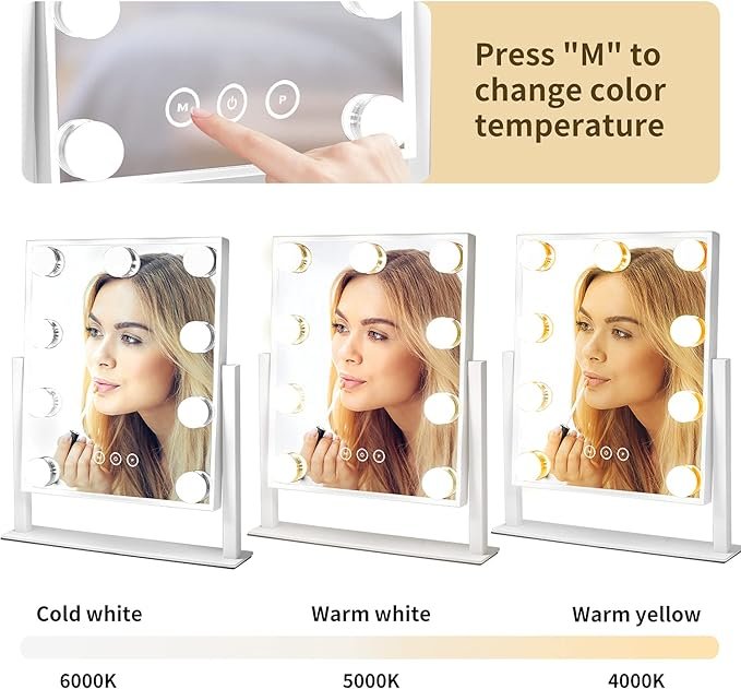 Hollywood Lighted Makeup Mirror thumbnail 5