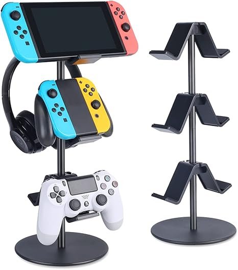 Gaming accessories stand, PC gaming controller organizer