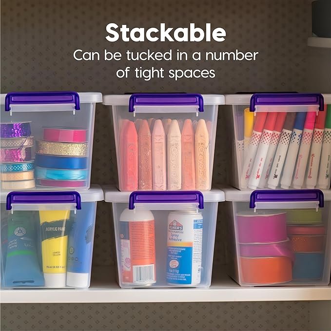 Plastic Storage Bins with Lids thumbnail 2