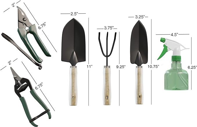 8 Piece Garden Hand Tool Set