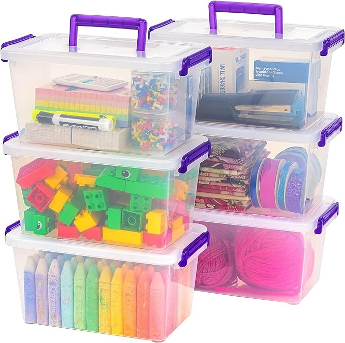Plastic Storage Bins with Lids thumbnail 4