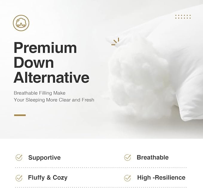 King (Pack of 4), Bed Pillows