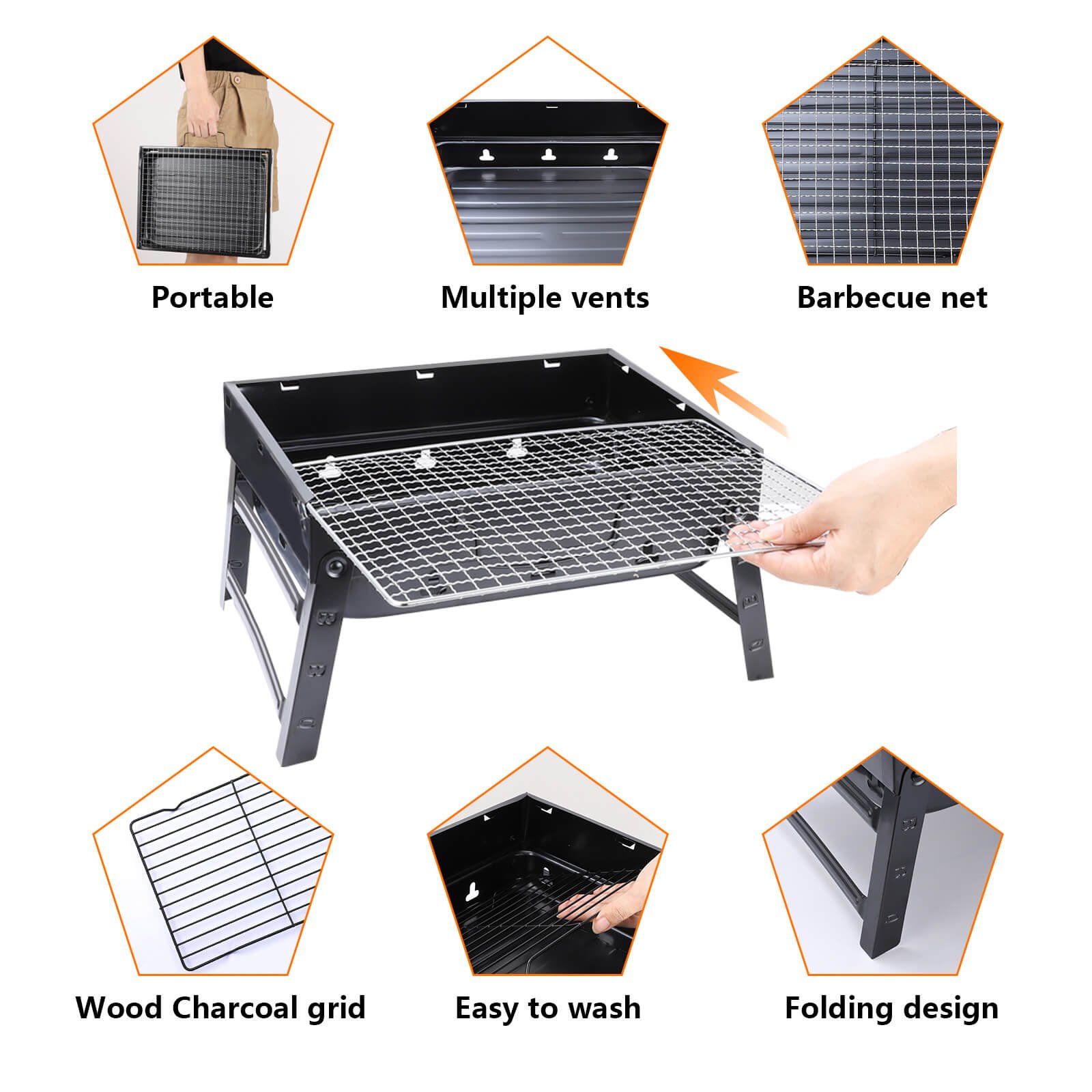 Folding bbq rack thumbnail 3