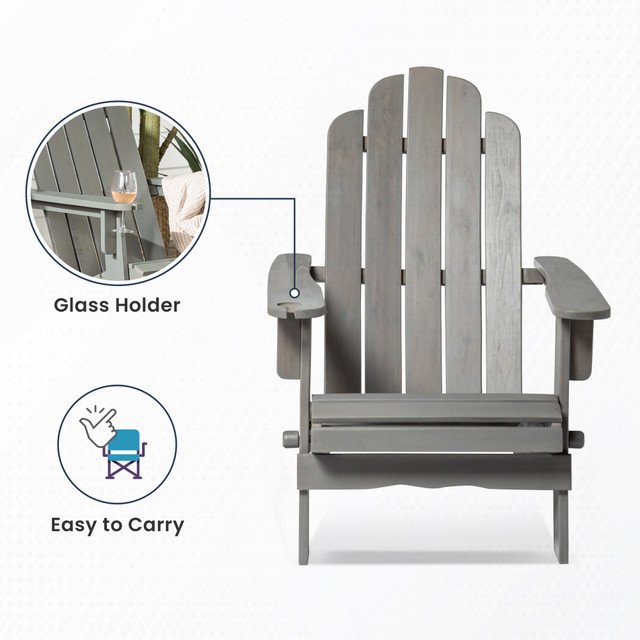 Folding Chair Wooden Deck Chair thumbnail 6