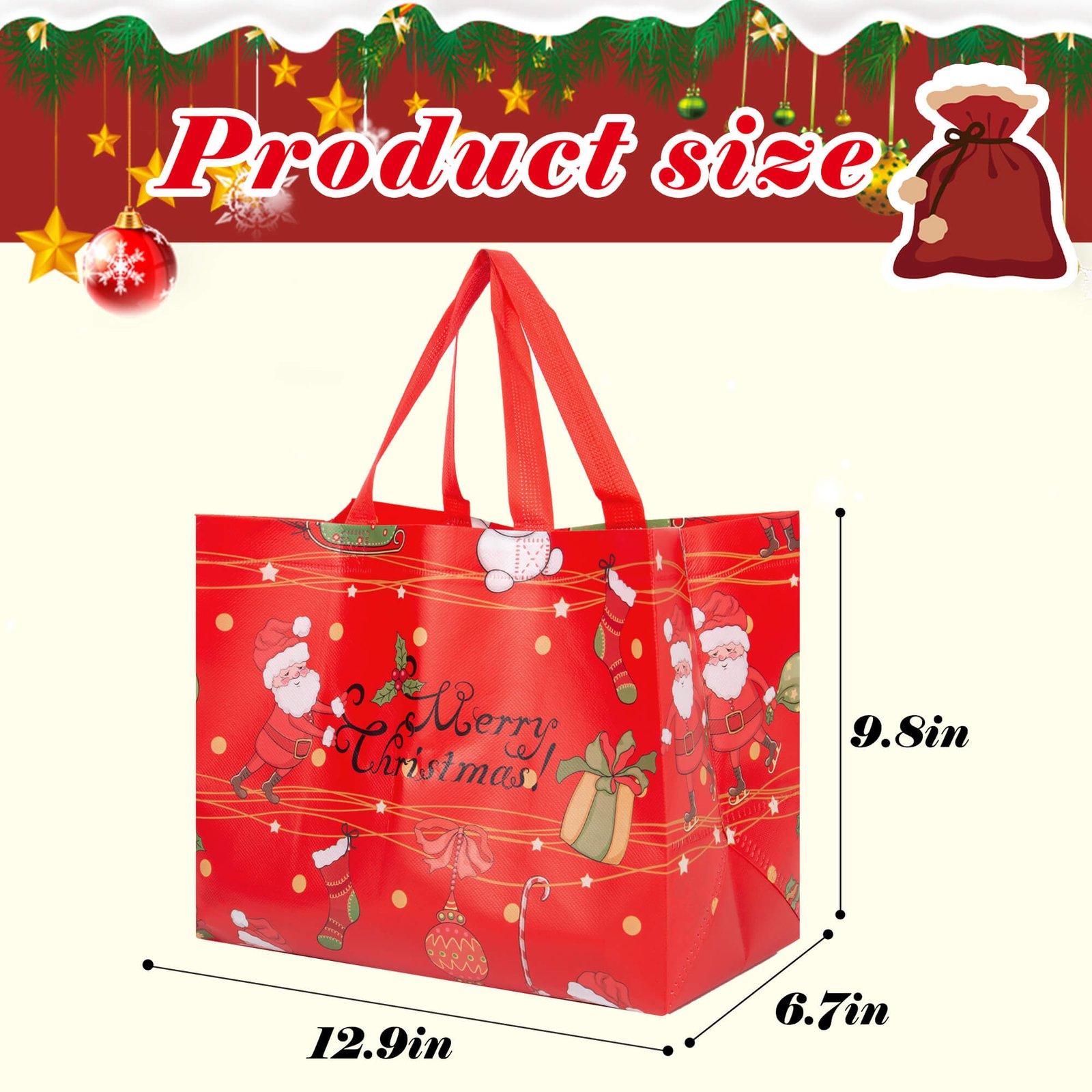 12pk ChristmasGift Bags thumbnail 4