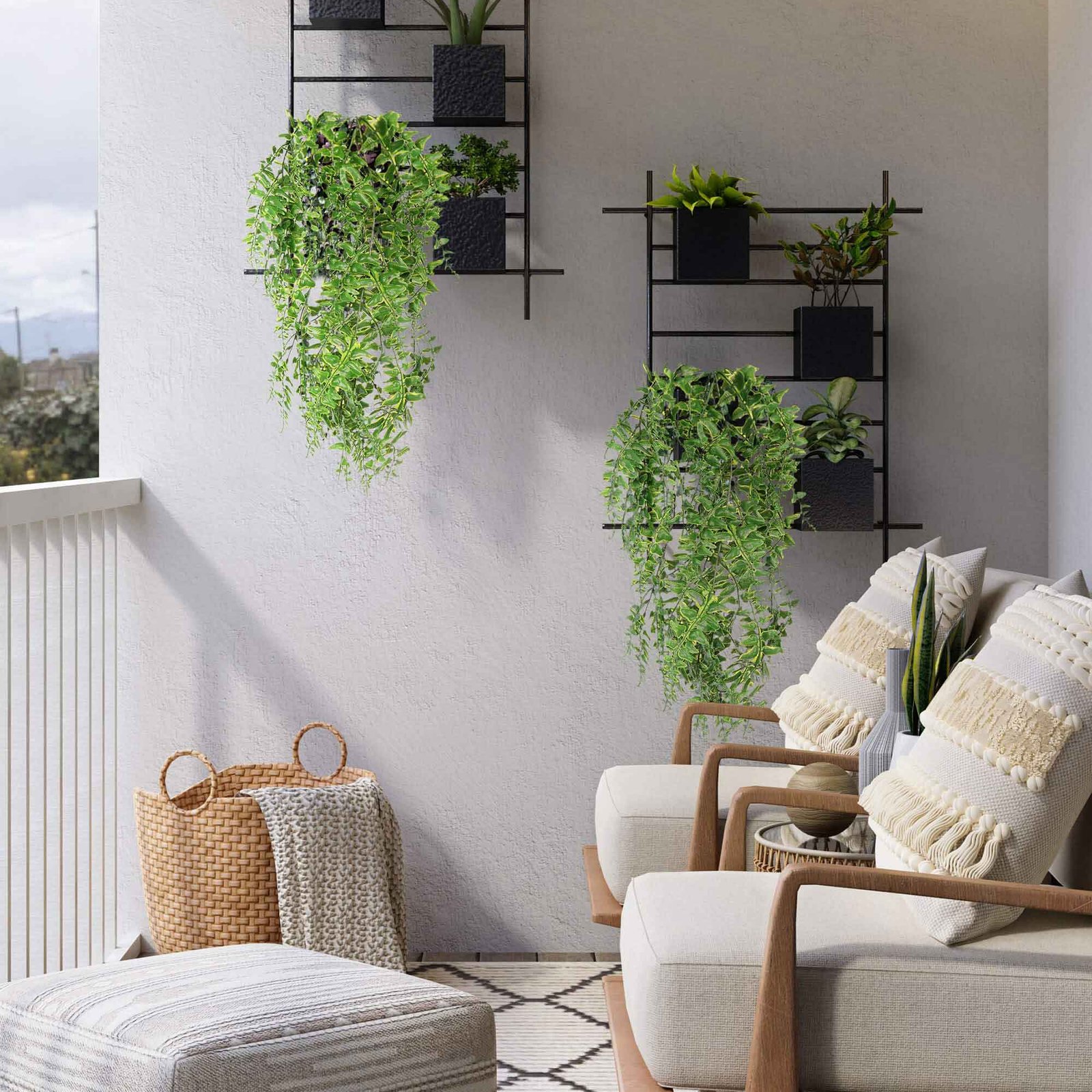 Artificial Plastic Hanging Plants thumbnail 5