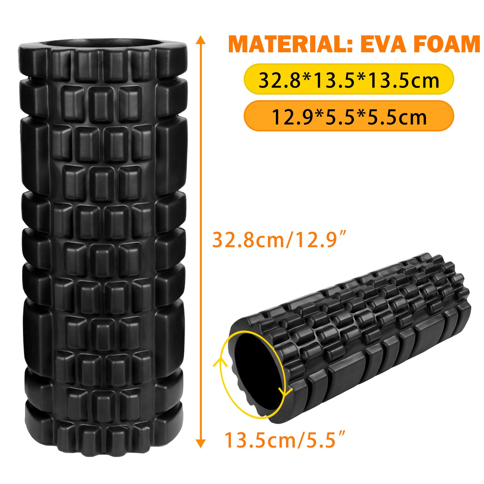 Foam Roller Medium Density Deep Tissue Massager for Muscle Massage and Myofascial Trigger Point Release thumbnail 2