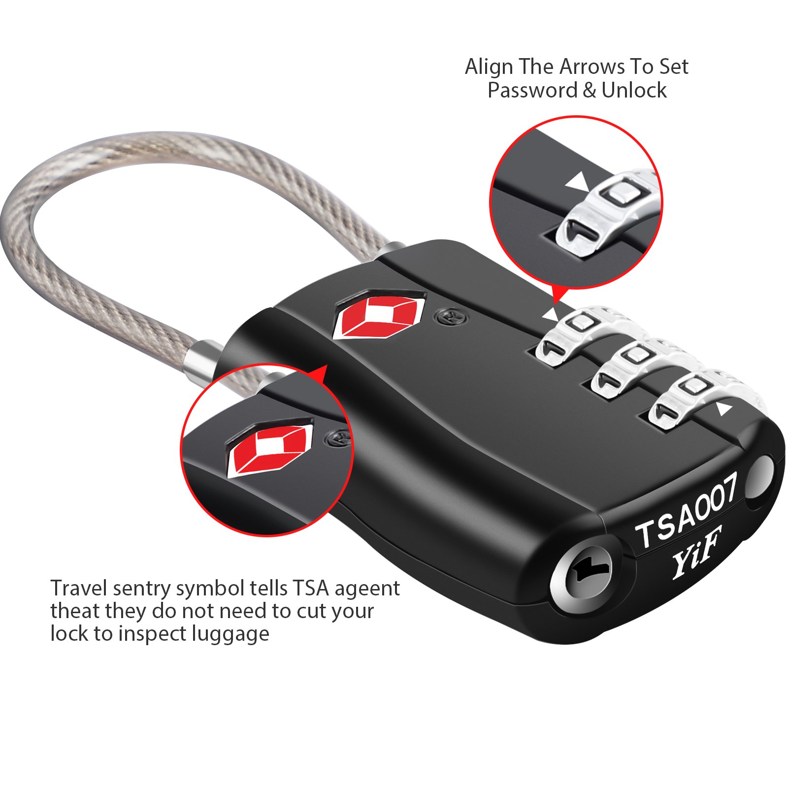 2 Pack Luggage Locks