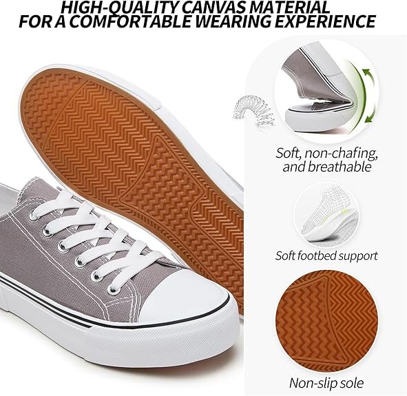 Canvas Tennis Shoes for Women thumbnail 4