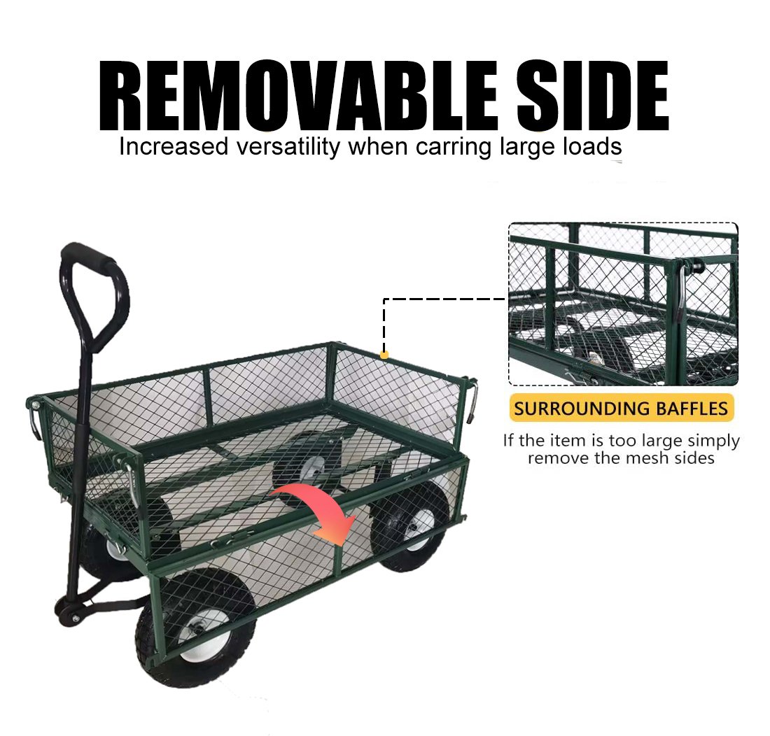 Heavy Duty Garden Trolly with 4 Wheels thumbnail 5
