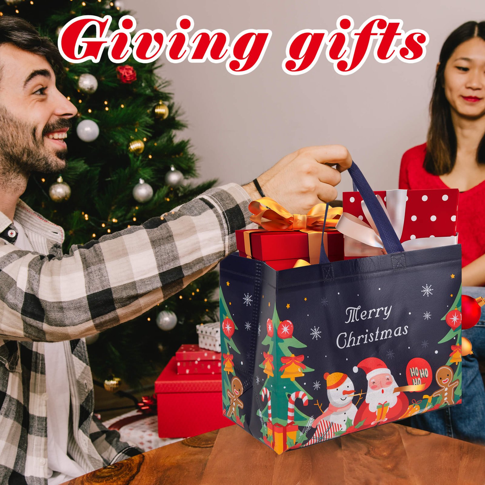 12pk ChristmasGift Bags thumbnail 6