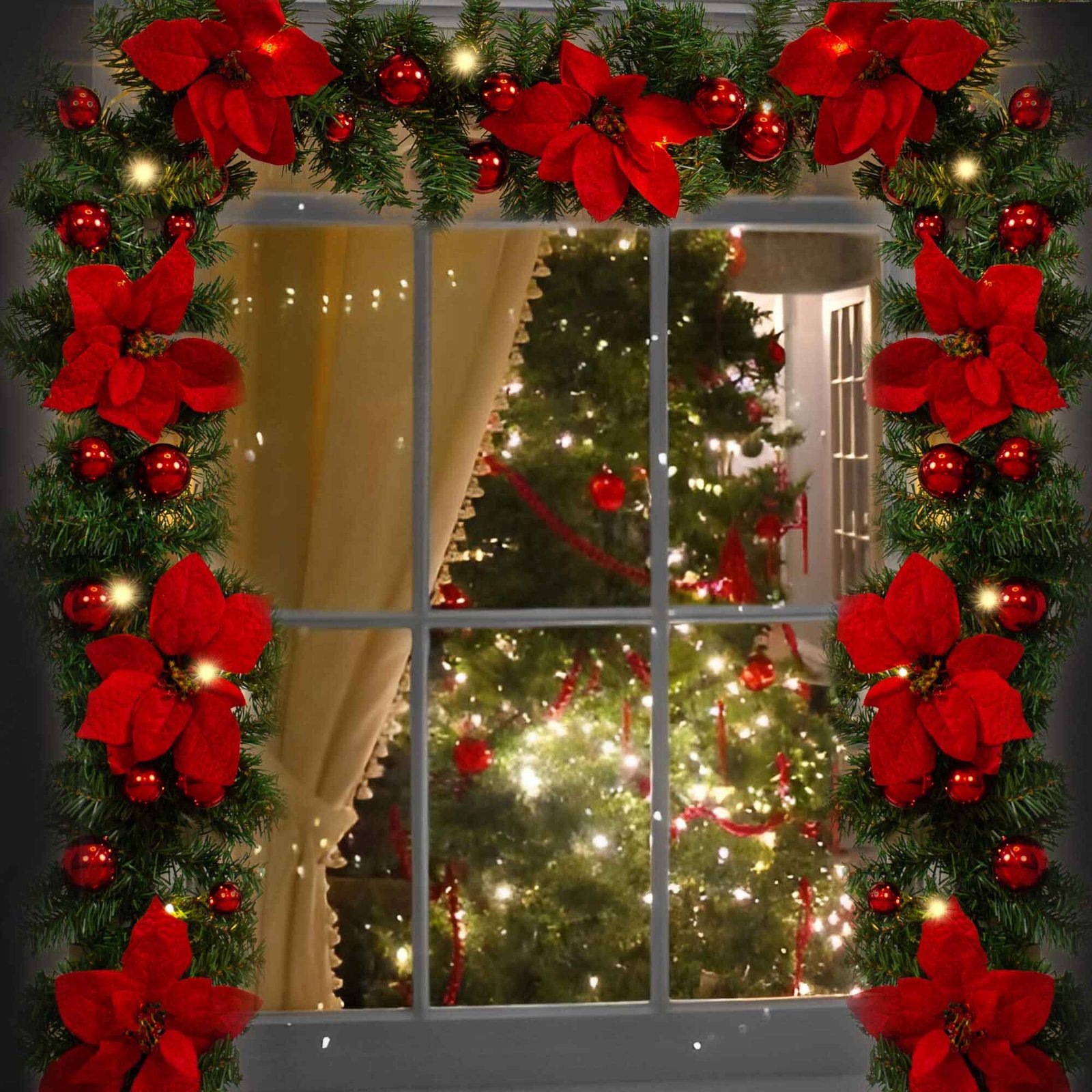 9FT Christmas Garland thumbnail 6