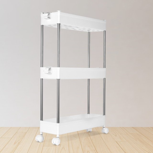Slim Storage Trolley Compact 3 Tier Storage Solution