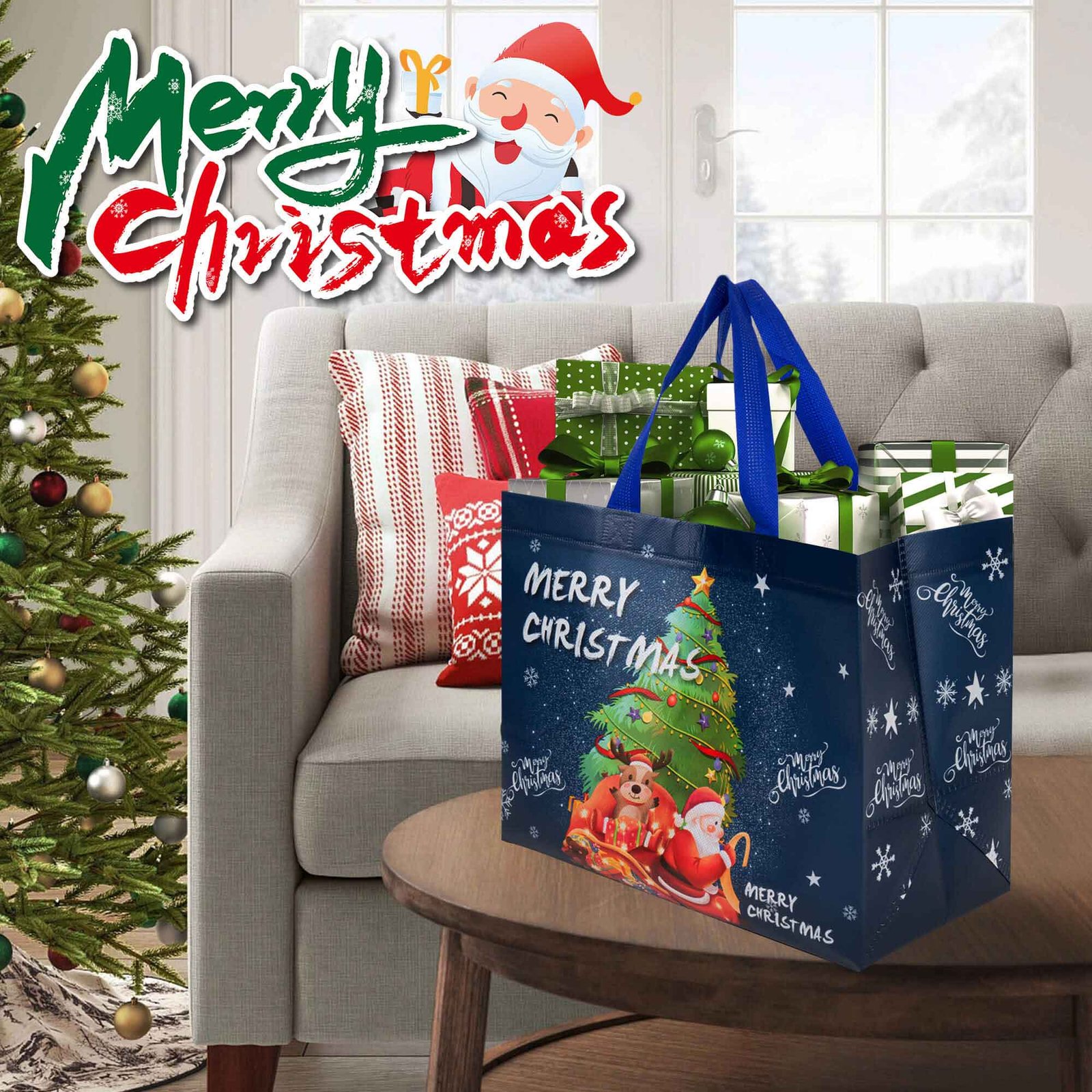 12pk ChristmasGift Bags thumbnail 5