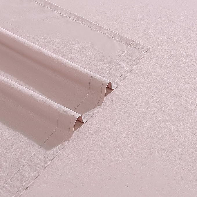 King Sheets, Luxuriously Soft Percale Bedding Set, Sustainable Fabric Construction (Naturals Solid Fresh Taupe, King) thumbnail 3