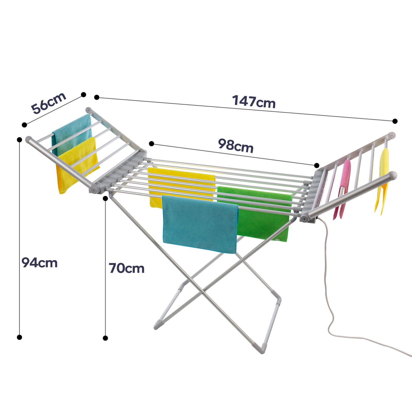 Wing Heated Clothes Foldable Airer thumbnail 7