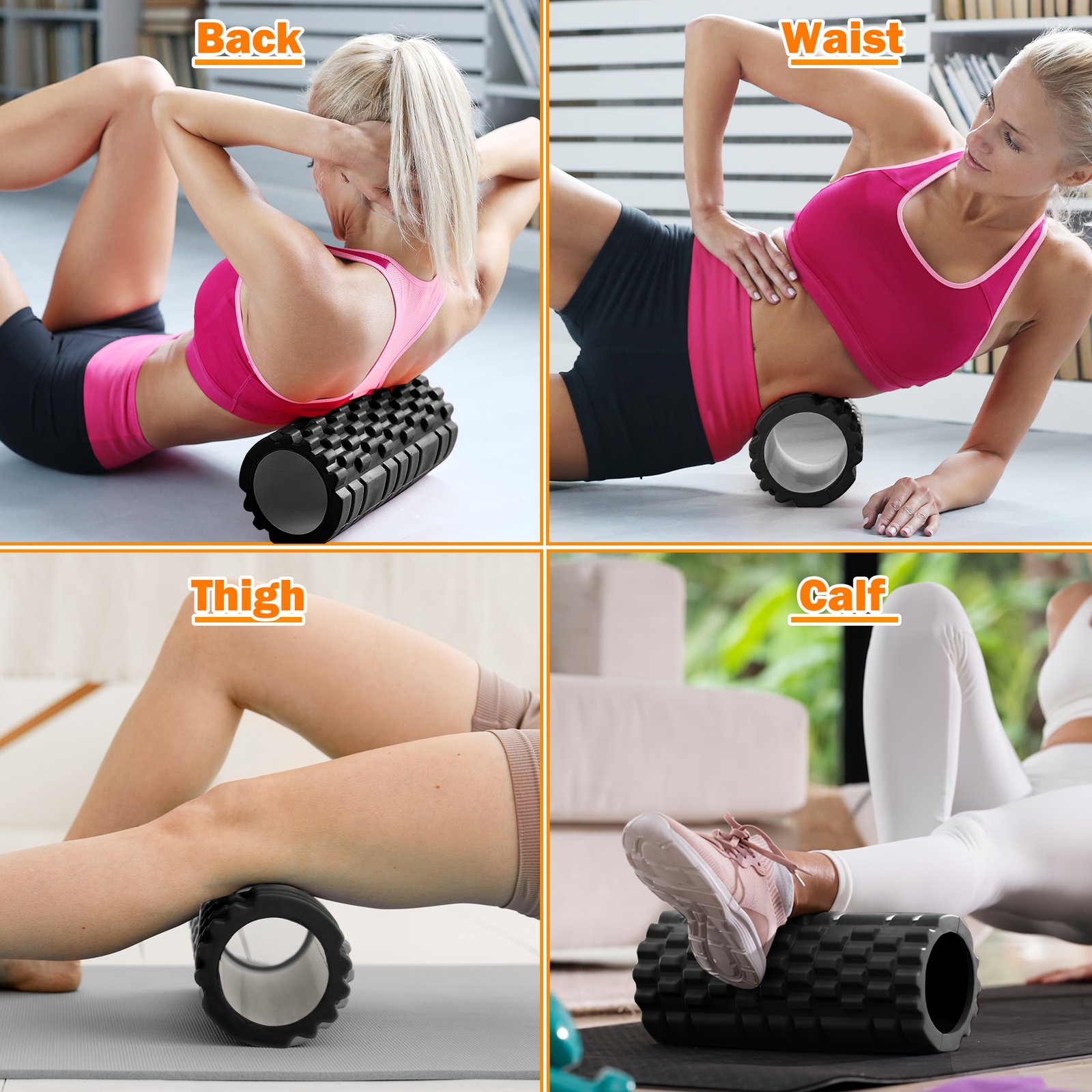 Foam Roller Medium Density Deep Tissue Massager for Muscle Massage and Myofascial Trigger Point Release thumbnail 5