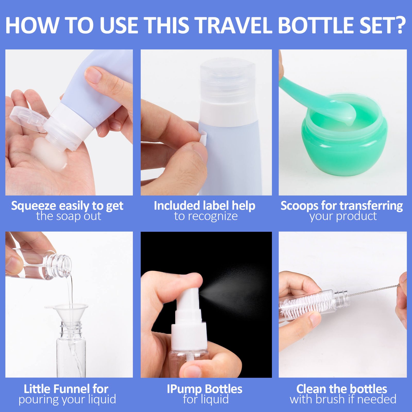 16 Piece Travel Bottle Set thumbnail 5
