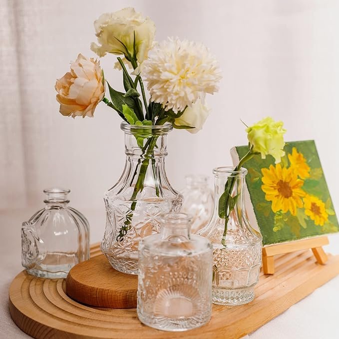 Elegant Vintage Glass Bud Vases , Set of 16 thumbnail 4