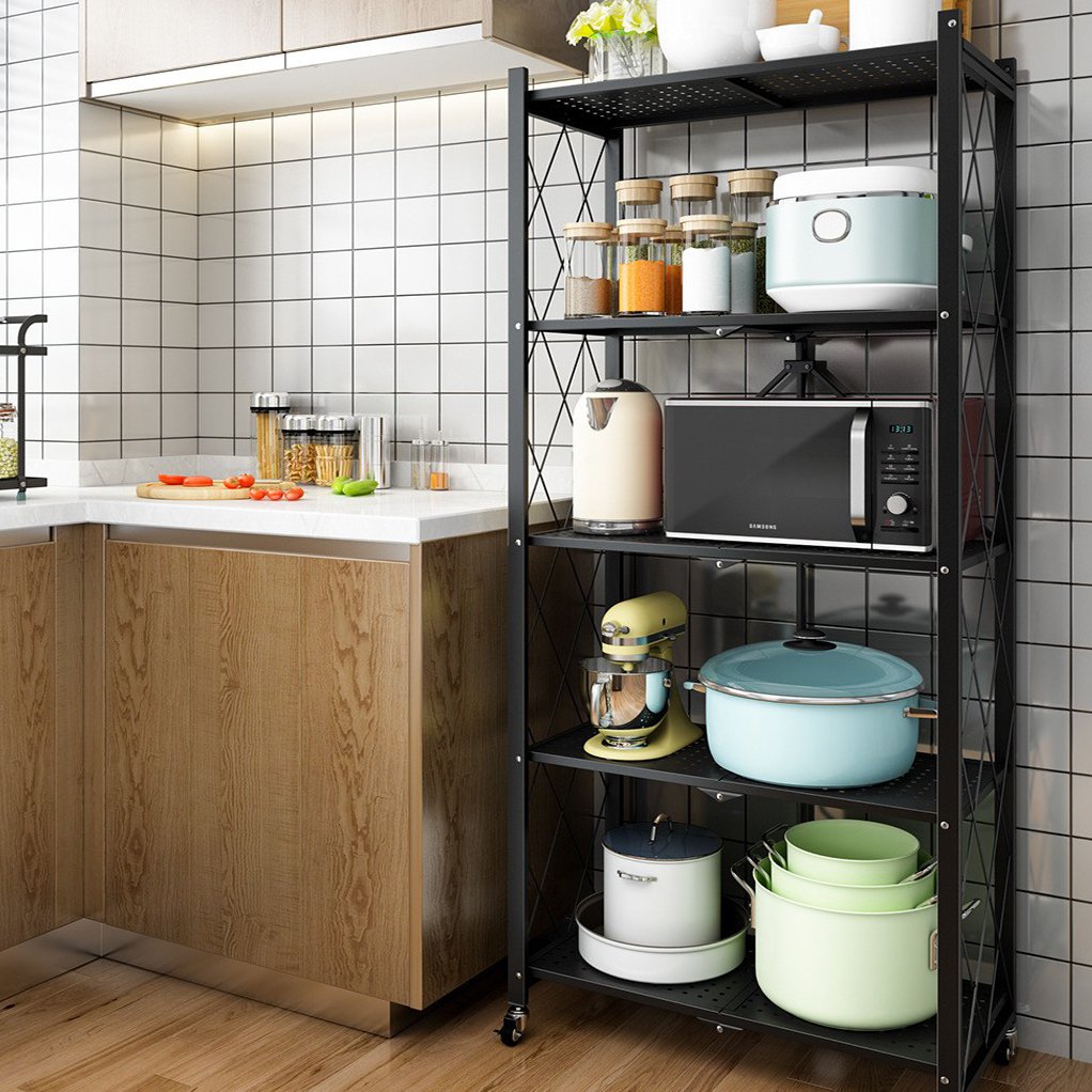 5 Tier Folding Storage Rack thumbnail 6