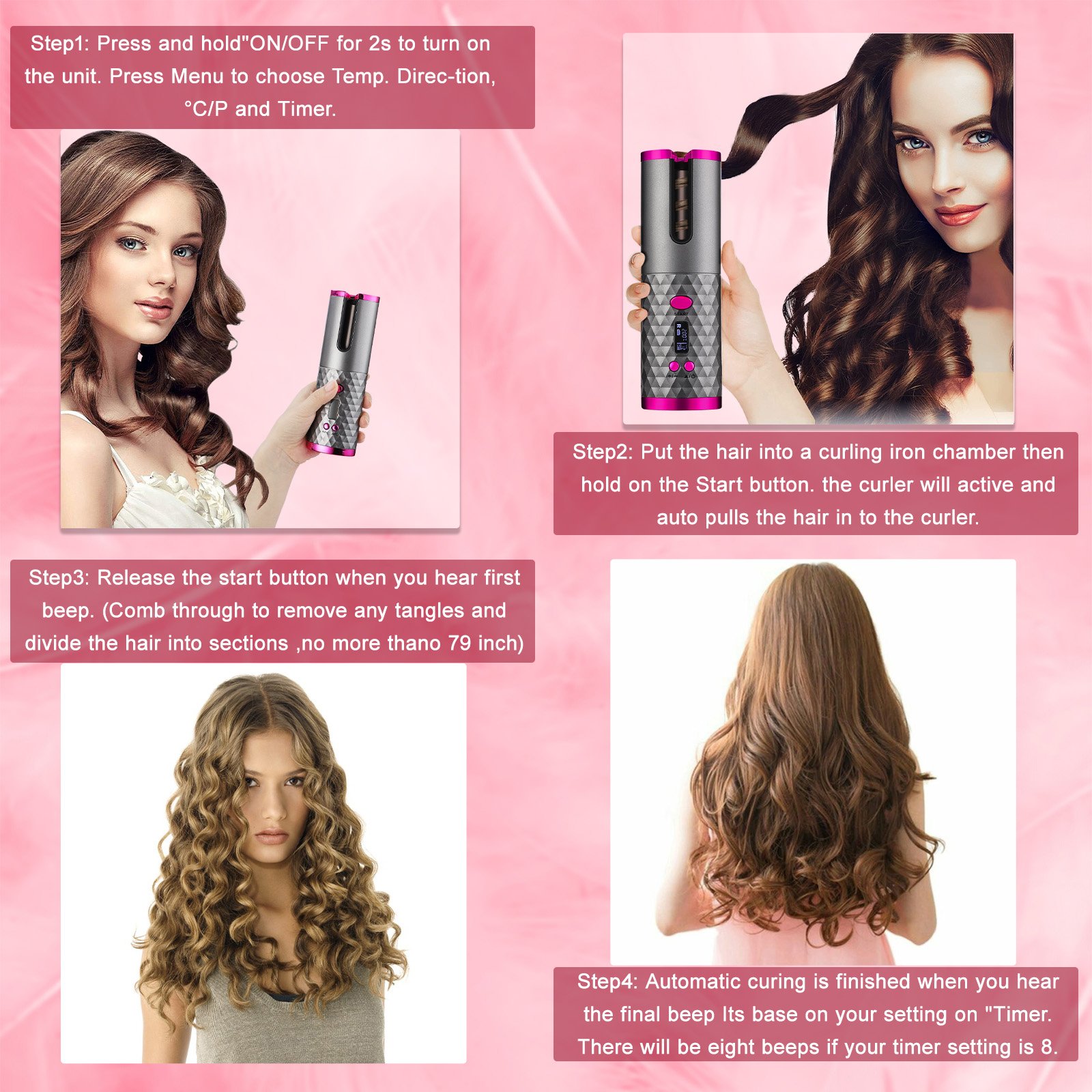 Cordless Hair Curler thumbnail 3