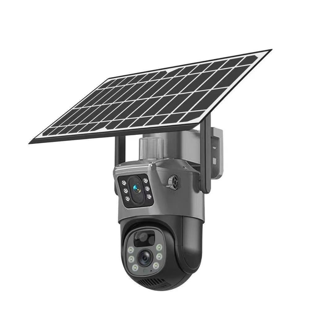 Dual Lens Dual Screen 4K UHD Solar Security Camera thumbnail 3