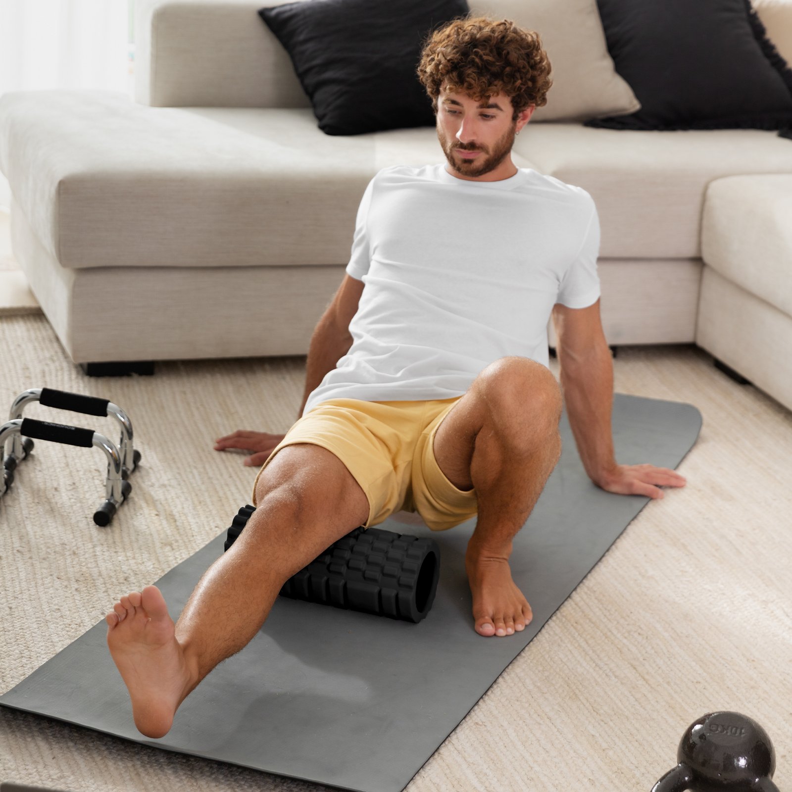 Foam Roller Medium Density Deep Tissue Massager for Muscle Massage and Myofascial Trigger Point Release thumbnail 8