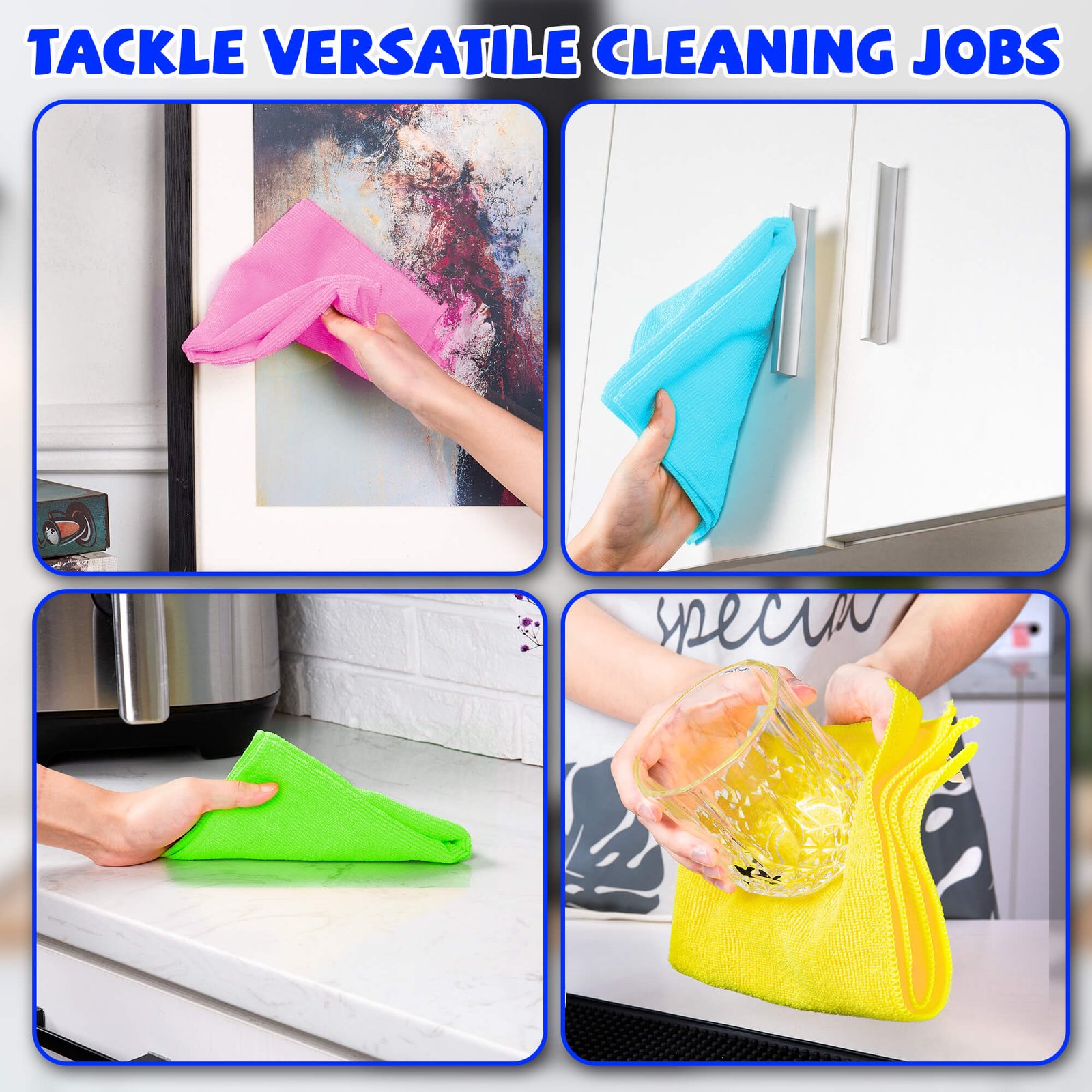 Pack of 12 Microfiber Cleaning Cloth thumbnail 6