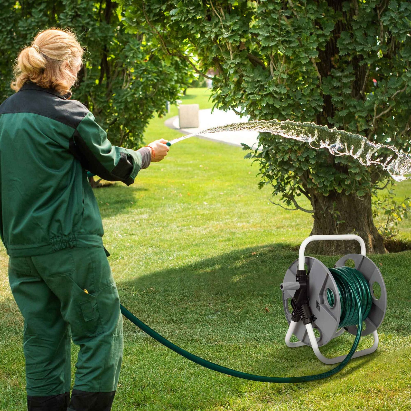 HOSE REEL REVOLVING AXLE PREVENTS HOSE FROM TWISTING thumbnail 6
