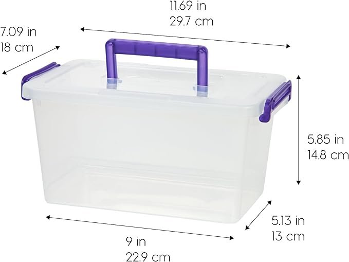 Plastic Storage Bins with Lids