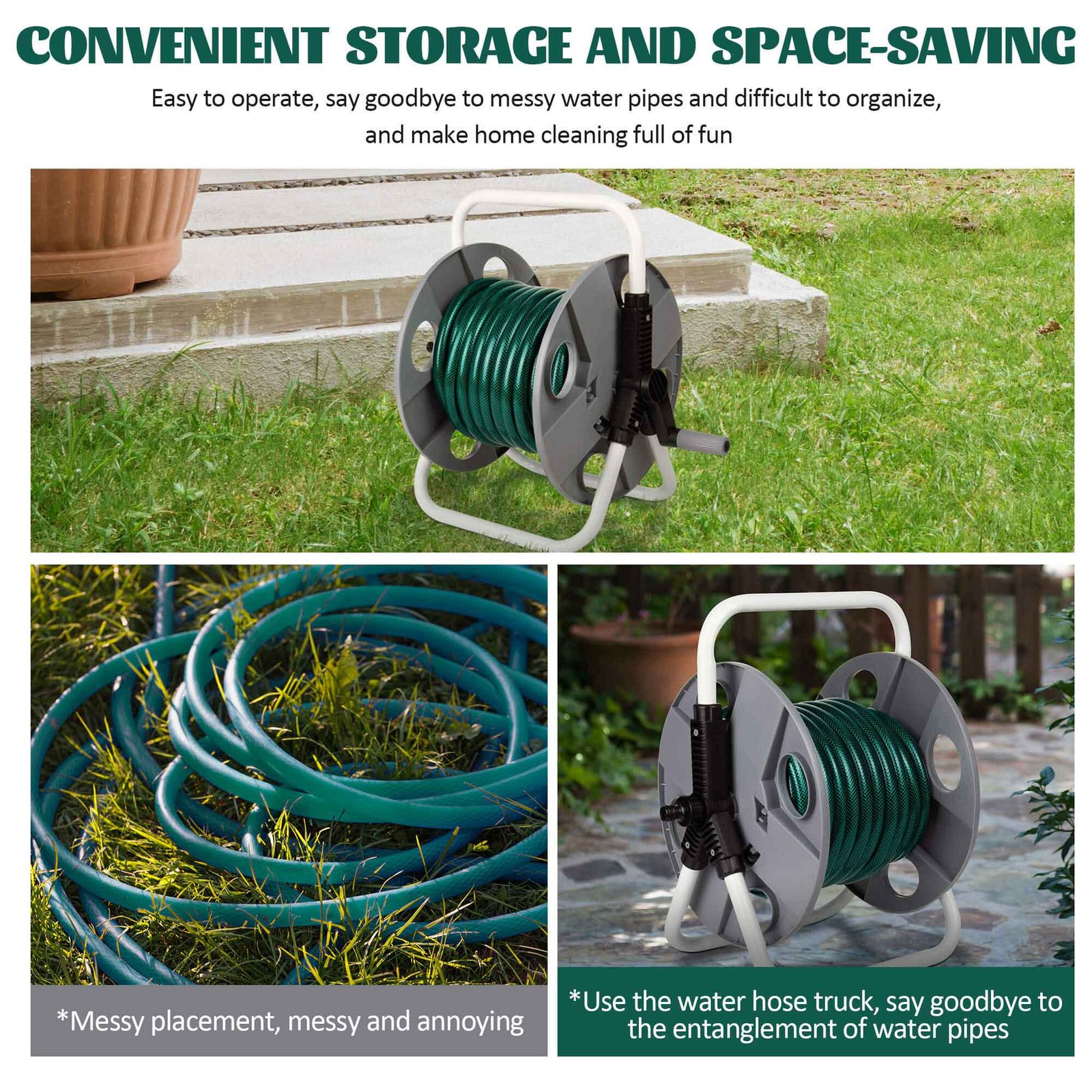 HOSE REEL REVOLVING AXLE PREVENTS HOSE FROM TWISTING thumbnail 5
