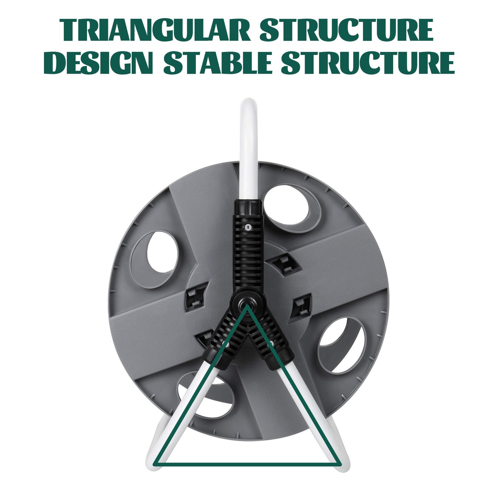HOSE REEL REVOLVING AXLE PREVENTS HOSE FROM TWISTING thumbnail 4