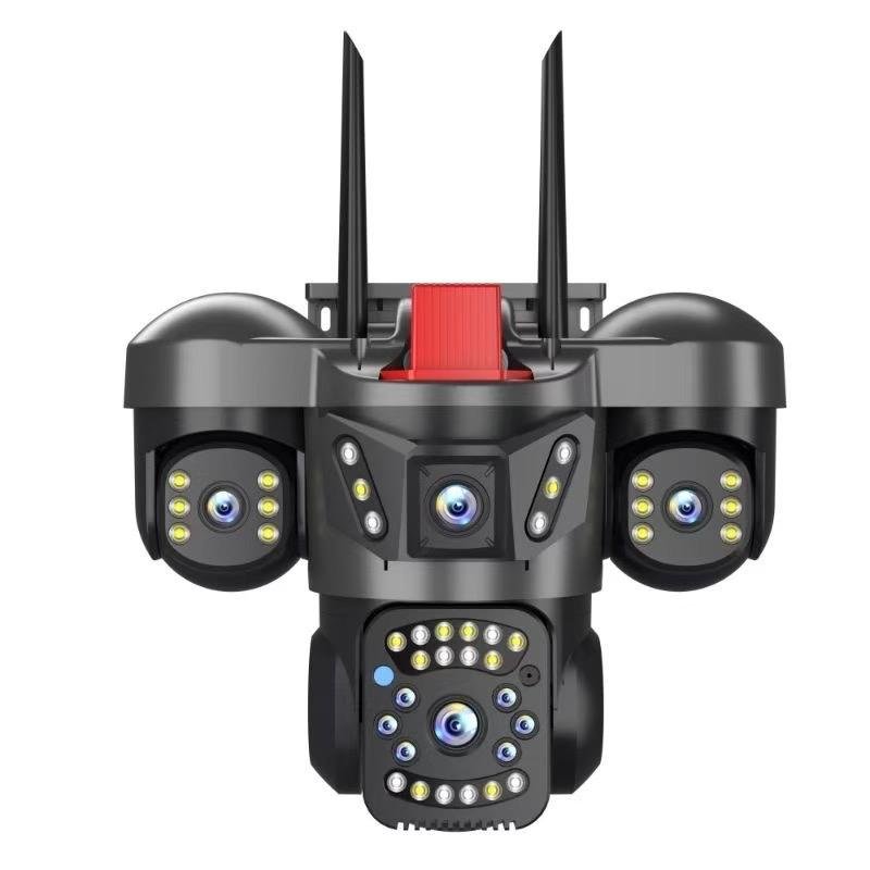 Triple Lens Triple Screen 4K UHD Solar Security Camera