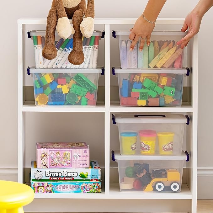 Plastic Storage Bins with Lids thumbnail 5