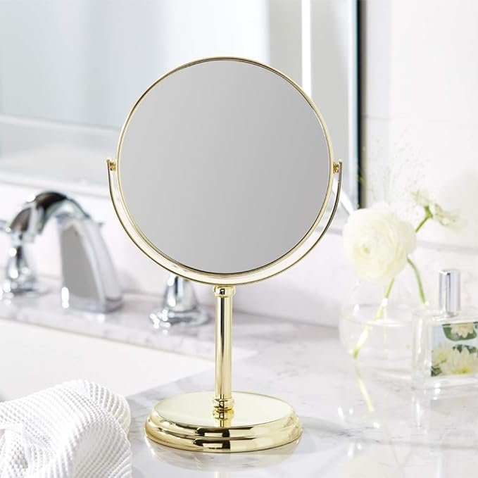 Tabletop Mount Vanity Round Mirror thumbnail 2