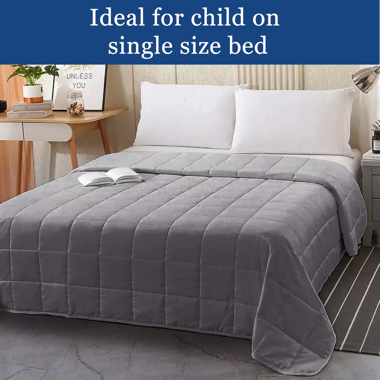 8kg Teddy Fleece Heavy Weighted Blanket thumbnail 4