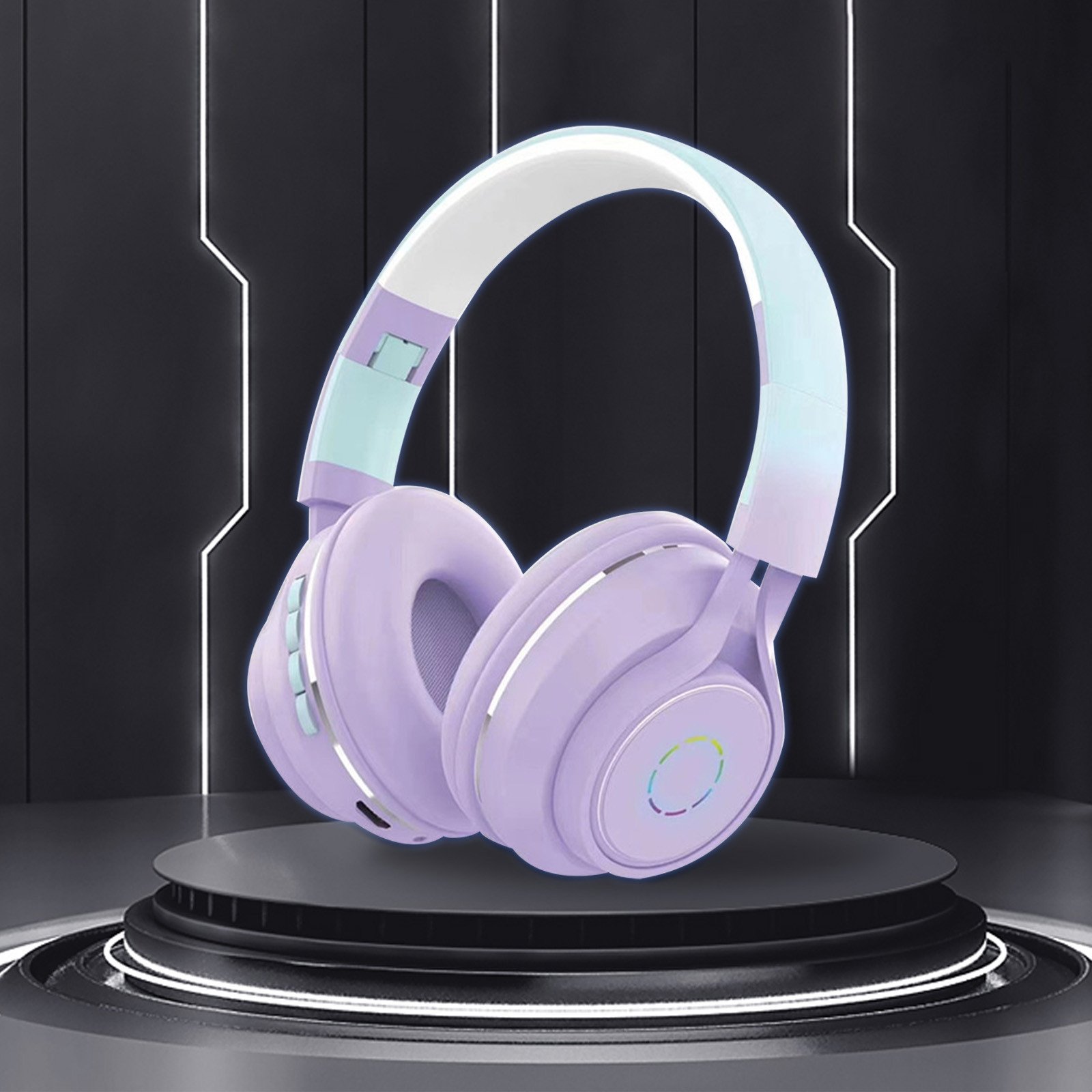 Wireless Music Bluetooth Headphones | Head worn Fashionable Earphones Bluetooth thumbnail 2