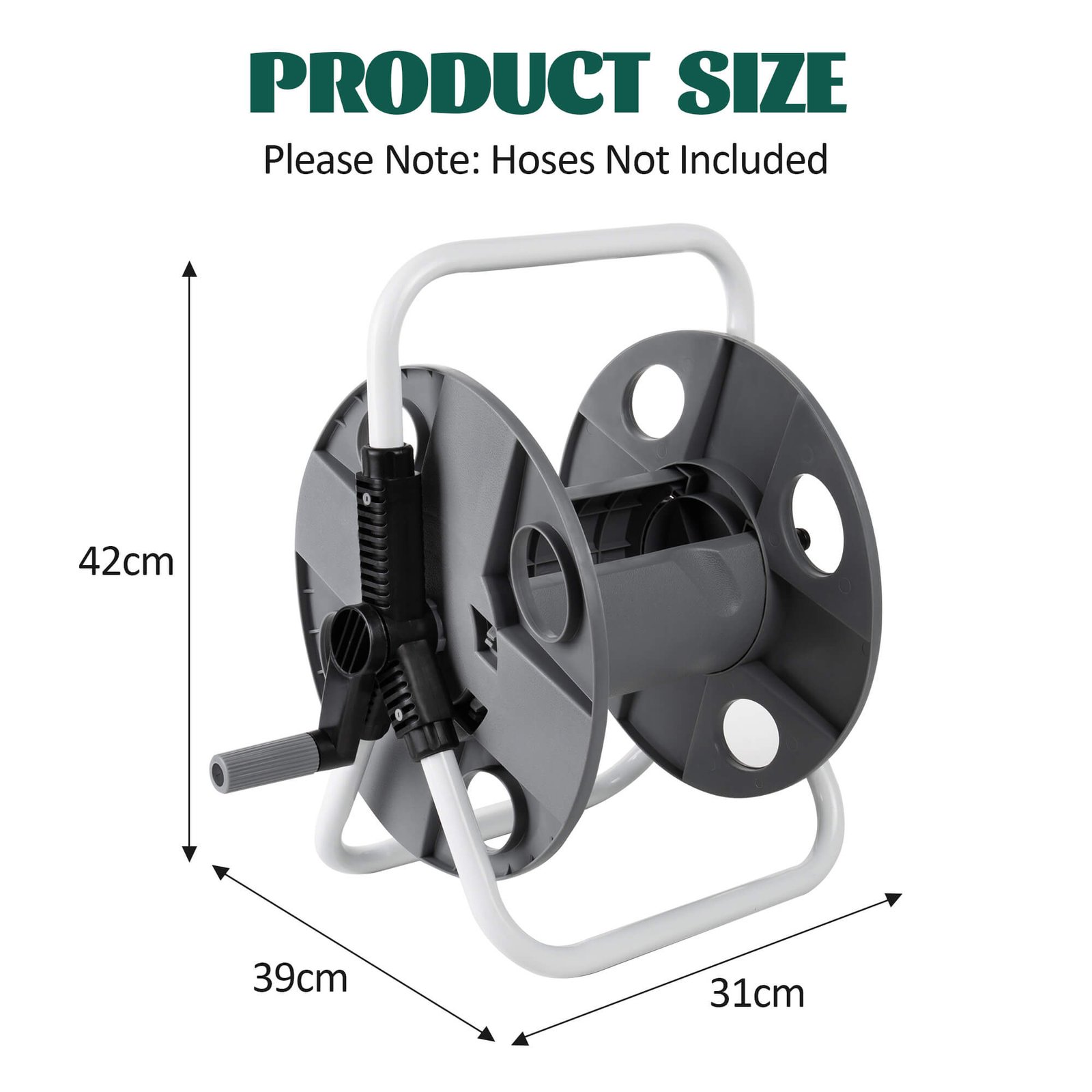 HOSE REEL REVOLVING AXLE PREVENTS HOSE FROM TWISTING thumbnail 2