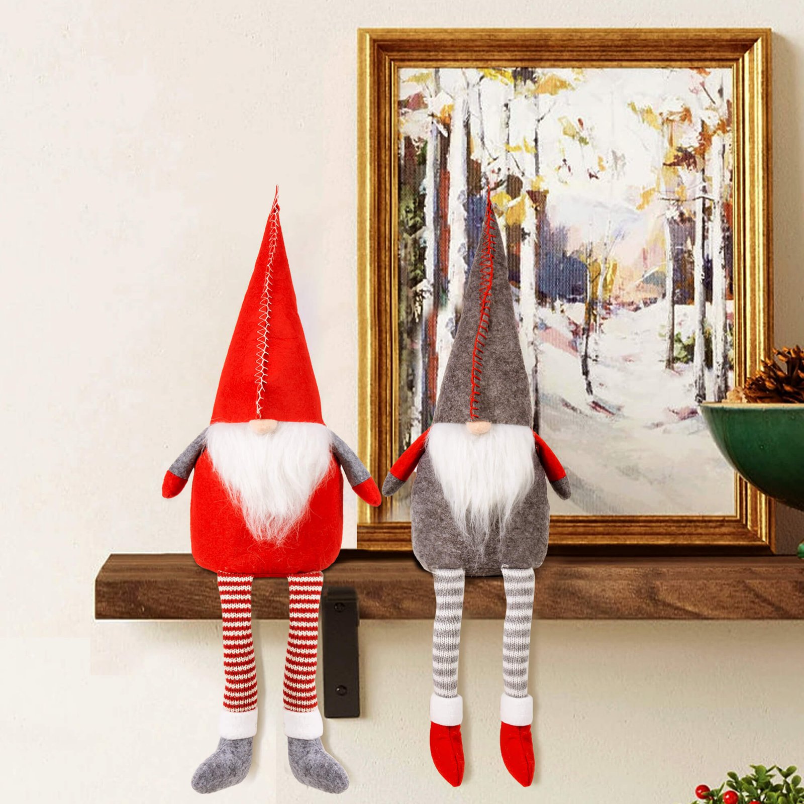 3PK Gnome Christmas Ornaments thumbnail 4