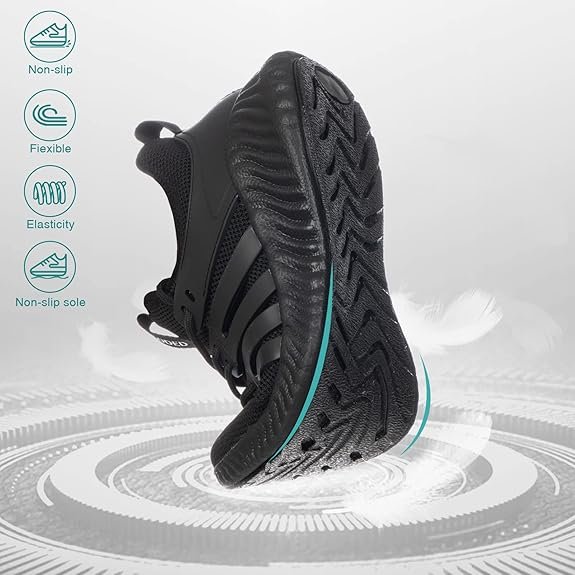 Men's Lightweight Breathable Sneakers Slip On Athletic Running Shoes thumbnail 2