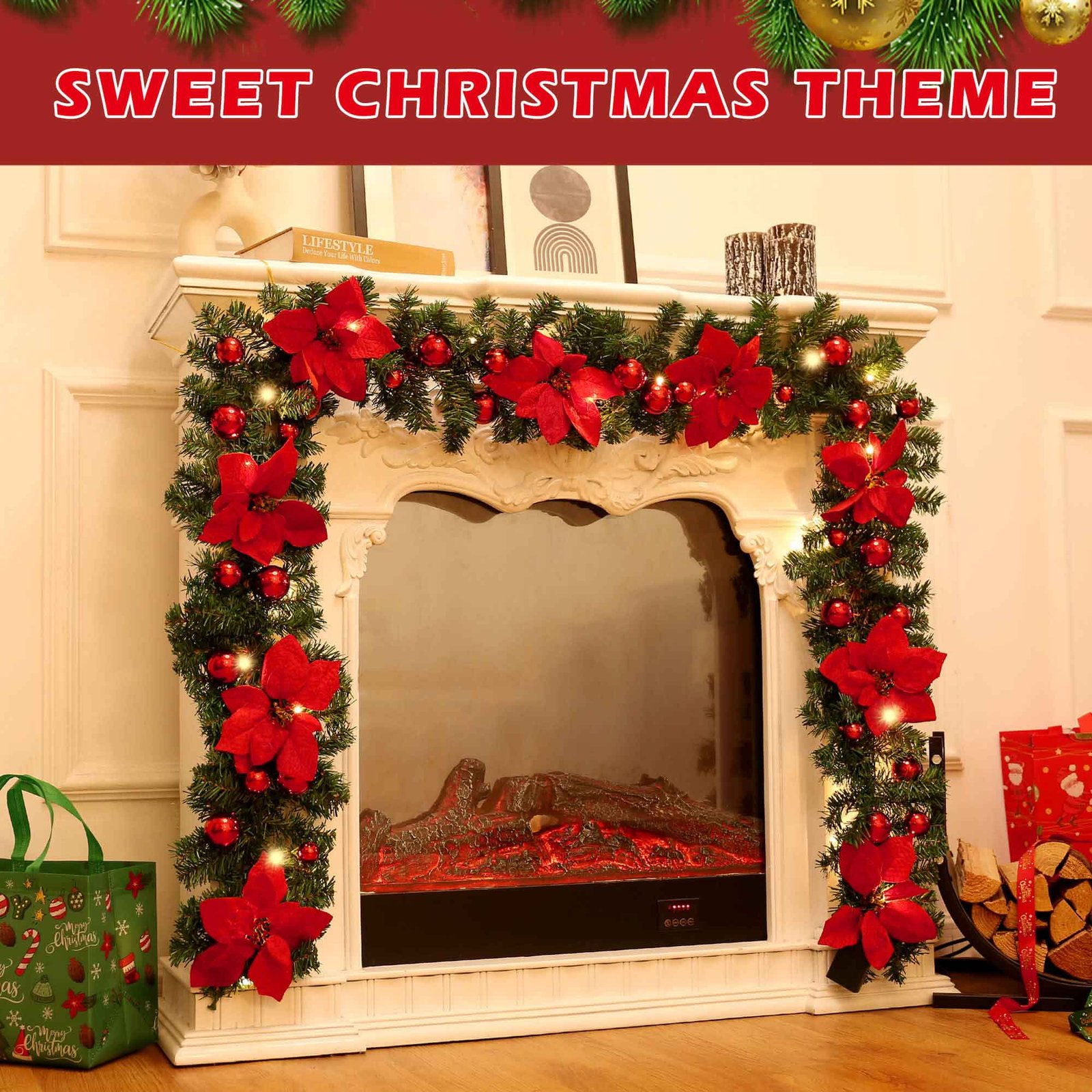 9FT Christmas Garland thumbnail 3