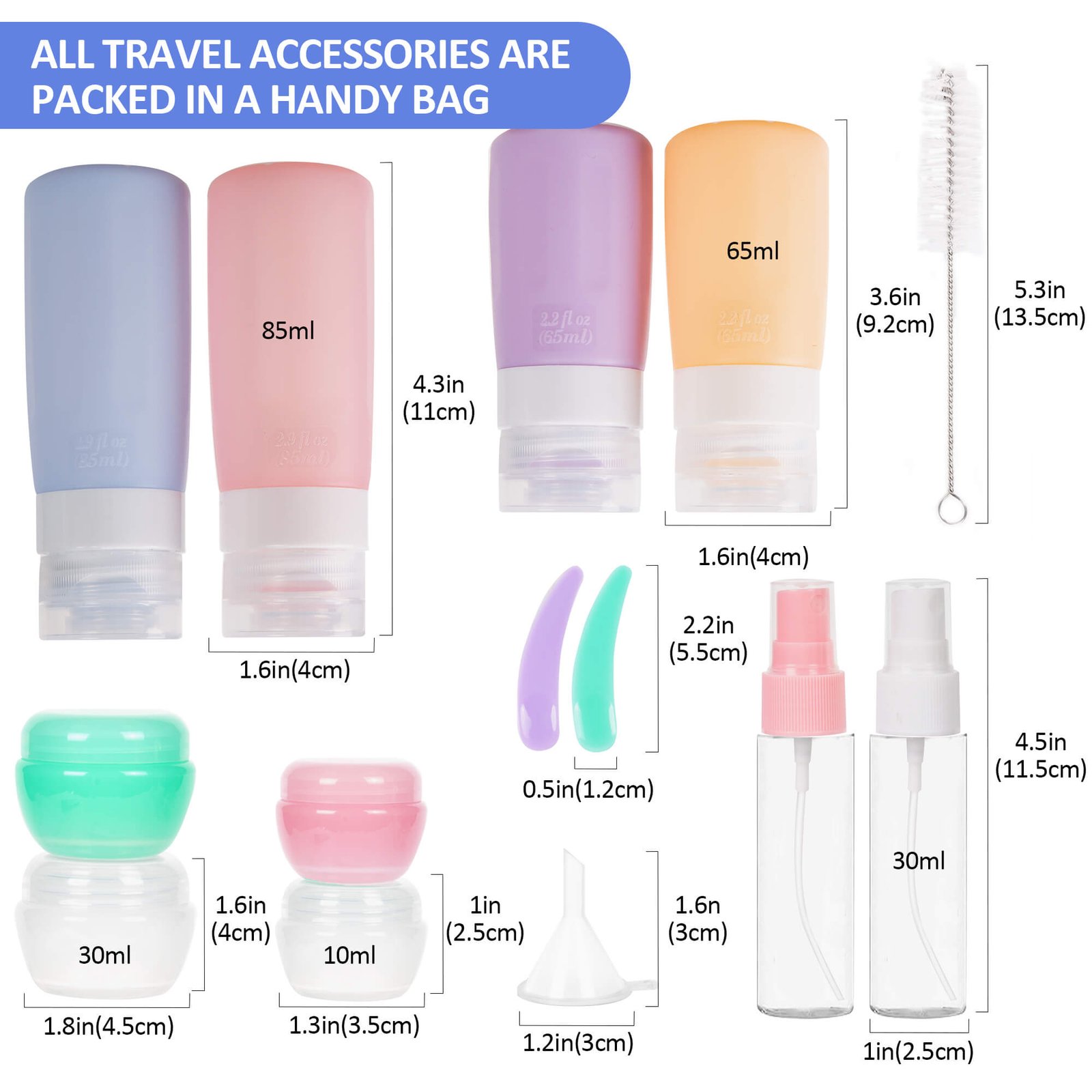 16 Piece Travel Bottle Set thumbnail 2