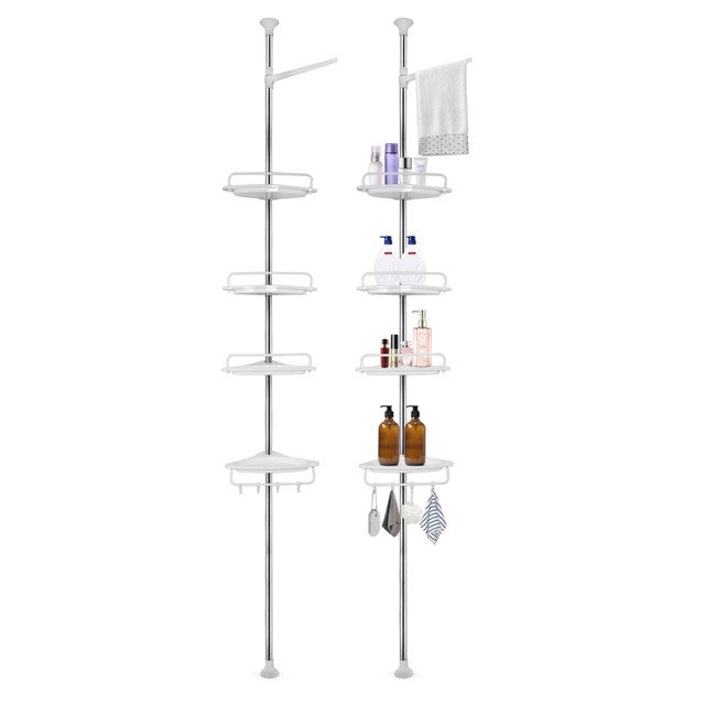 4 Tier Bathroom Corner Shelf