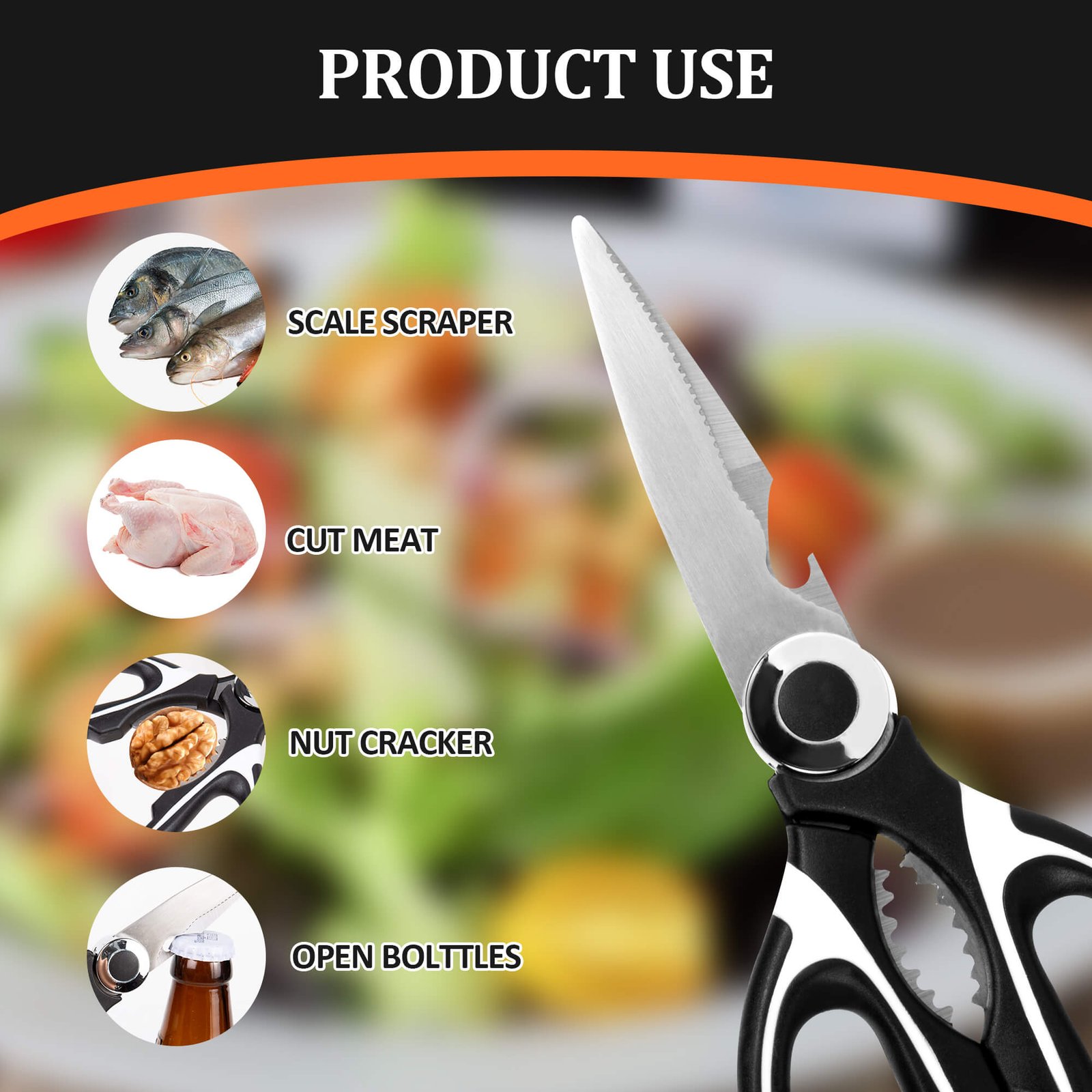 Heavy Duty Kitchen Scissors thumbnail 4