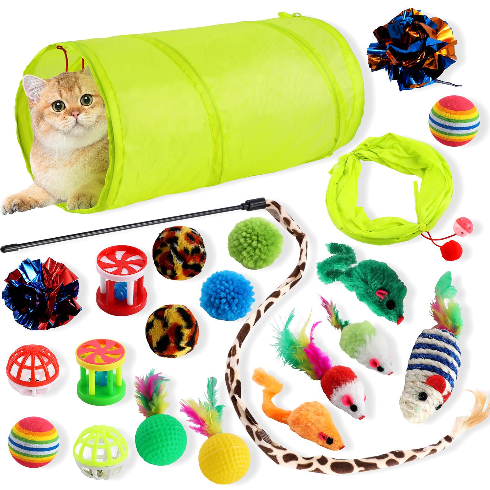 21 Pcs Cat Toys for Indoor thumbnail 7