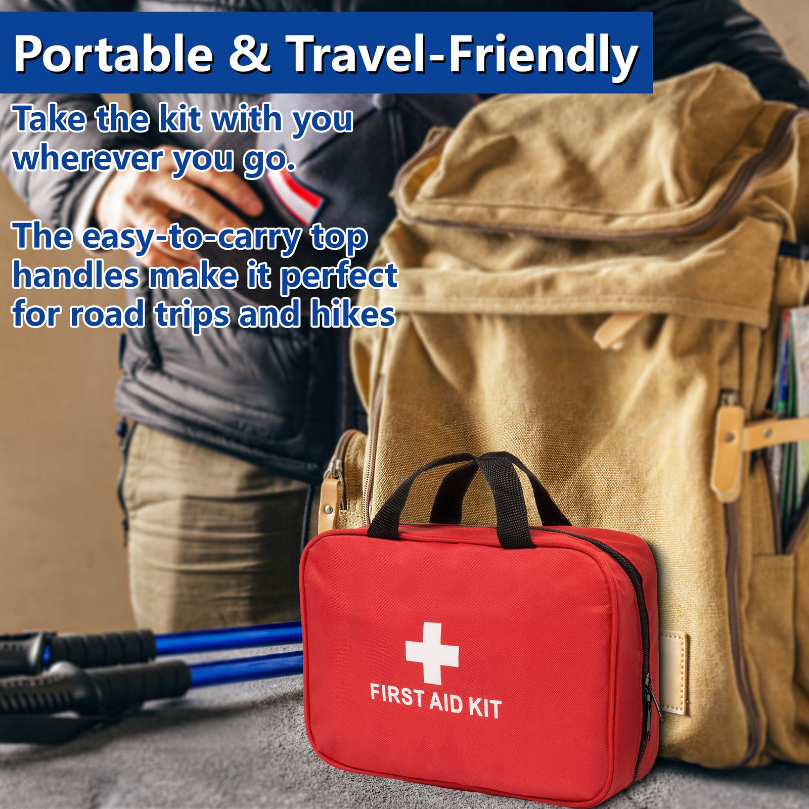 68 PCs First Aid Travel Kit thumbnail 5