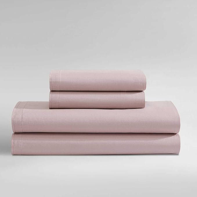 King Sheets, Luxuriously Soft Percale Bedding Set, Sustainable Fabric Construction (Naturals Solid Fresh Taupe, King) thumbnail 4