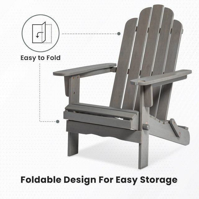 Folding Chair Wooden Deck Chair thumbnail 4