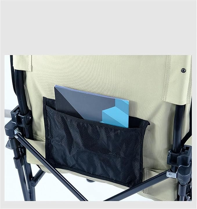 Folding Camping Chair with Cup Holder Side Pocket Portable Outdoor Garden Chair thumbnail 3