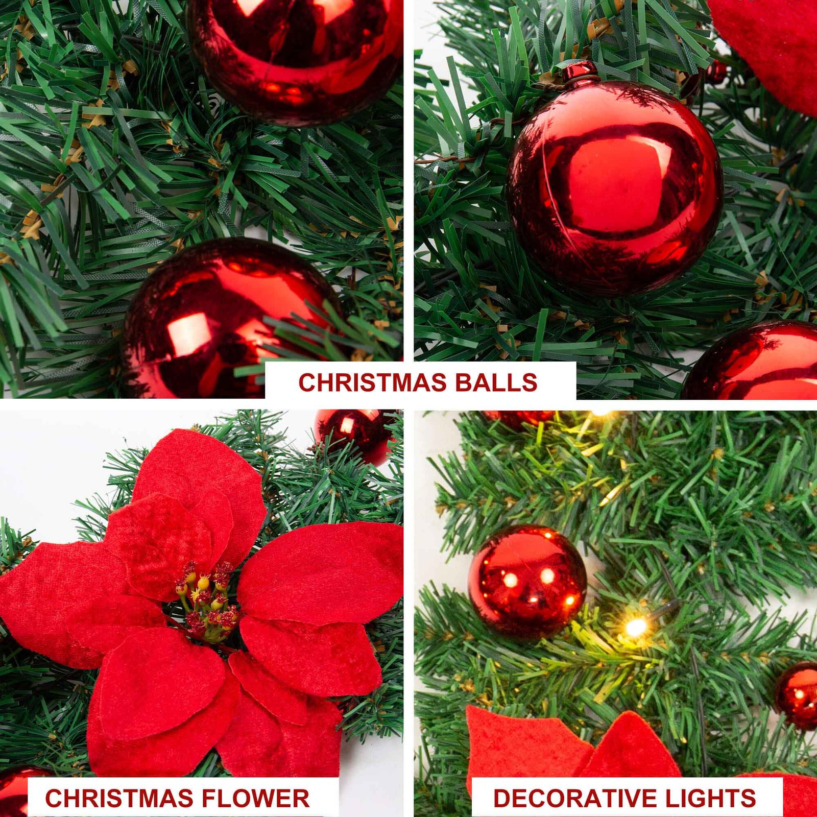 9FT Christmas Garland thumbnail 4